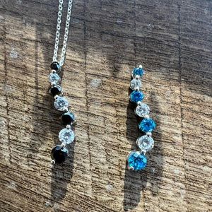 SAI Cubic Zirconia Sterling Silver pendants